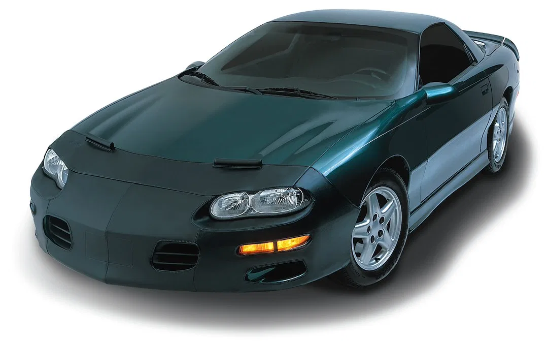 551273-01 – LEBRA Bra, Front End And Hood Piece Black Leather Grain Vinyl